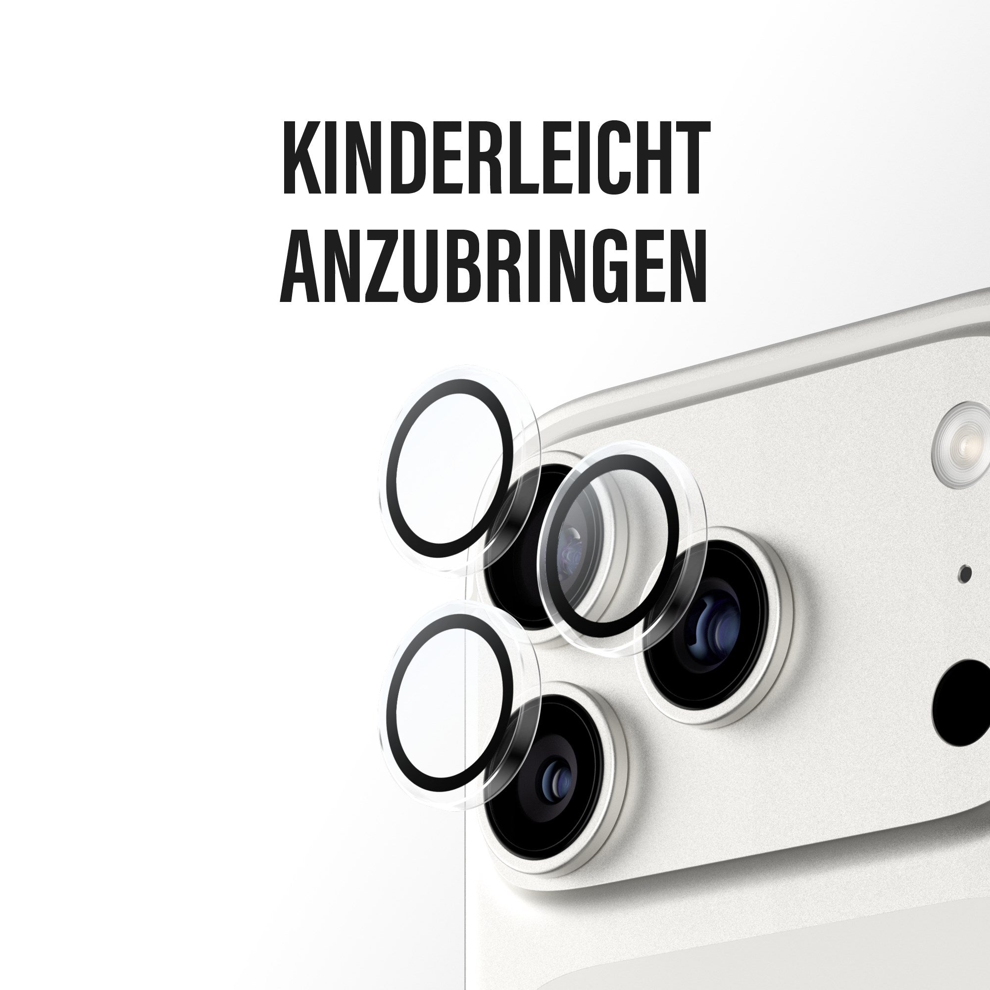 PanzerGlass® Hoops® Kameraschutz Transparent iPhone 17 Pro | iPhone 17 Pro Max | iPhone 16 Pro | 16 Pro Max